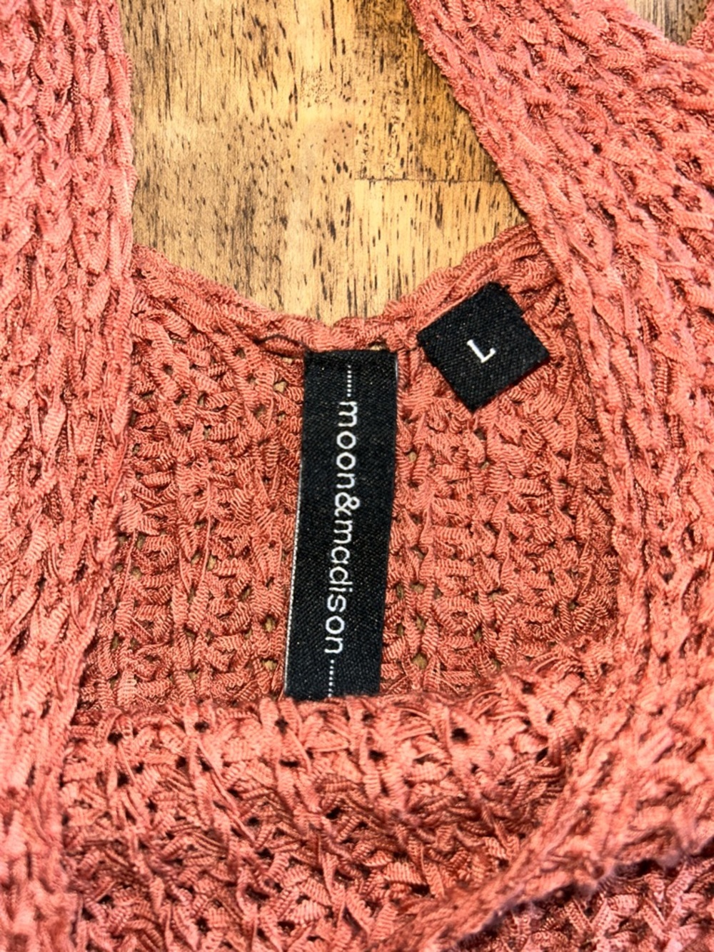 Rust Knit Tank Top - Picture 3 of 4